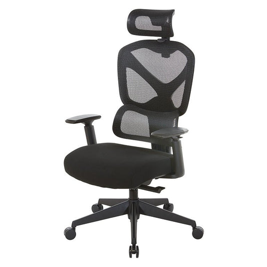 Proline II Mesh Back Manager's Chair with Headrest - 71142HR-3 - Functional Office Furniture - 71142HR-3