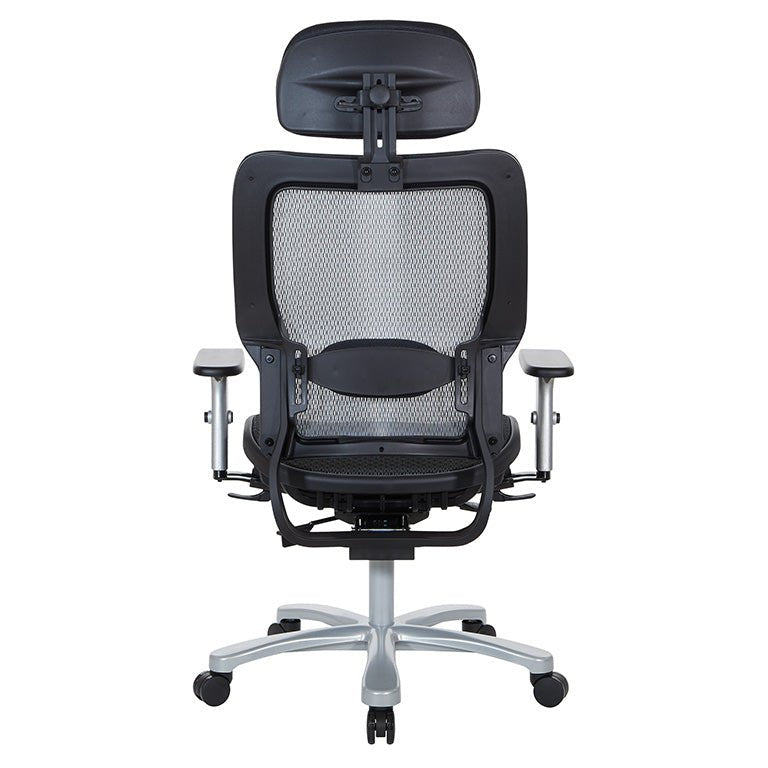 Space Big & Tall Air Grid® Manager's Chair with Headrest - 63-11A653RHM - Functional Office Furniture - 63-11A653RHM
