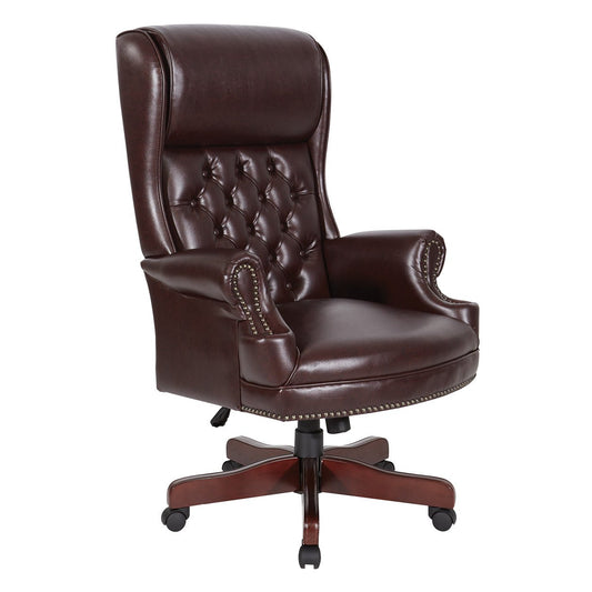 WorkSmart Deluxe High Back Traditional Executive Chair - TEX228-JT4 - Functional Office Furniture - TEX228-JT4