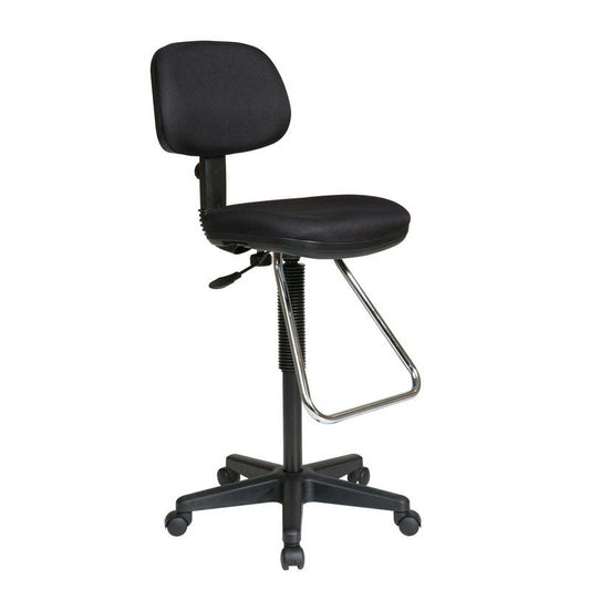 WorkSmart Economical Chair with Chrome Teardrop Footrest - DC430-231 - Functional Office Furniture - DC430-231