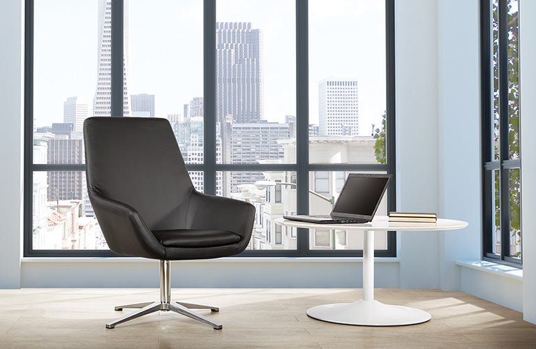 WorkSmart Modern Scoop Design Chair - FL80228AL-U6 - Functional Office Furniture - FL80228AL-U6
