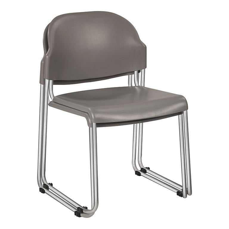 WorkSmart Stack Chair with Plastic Seat and Back - STC3030-2 - Functional Office Furniture - STC3030-2