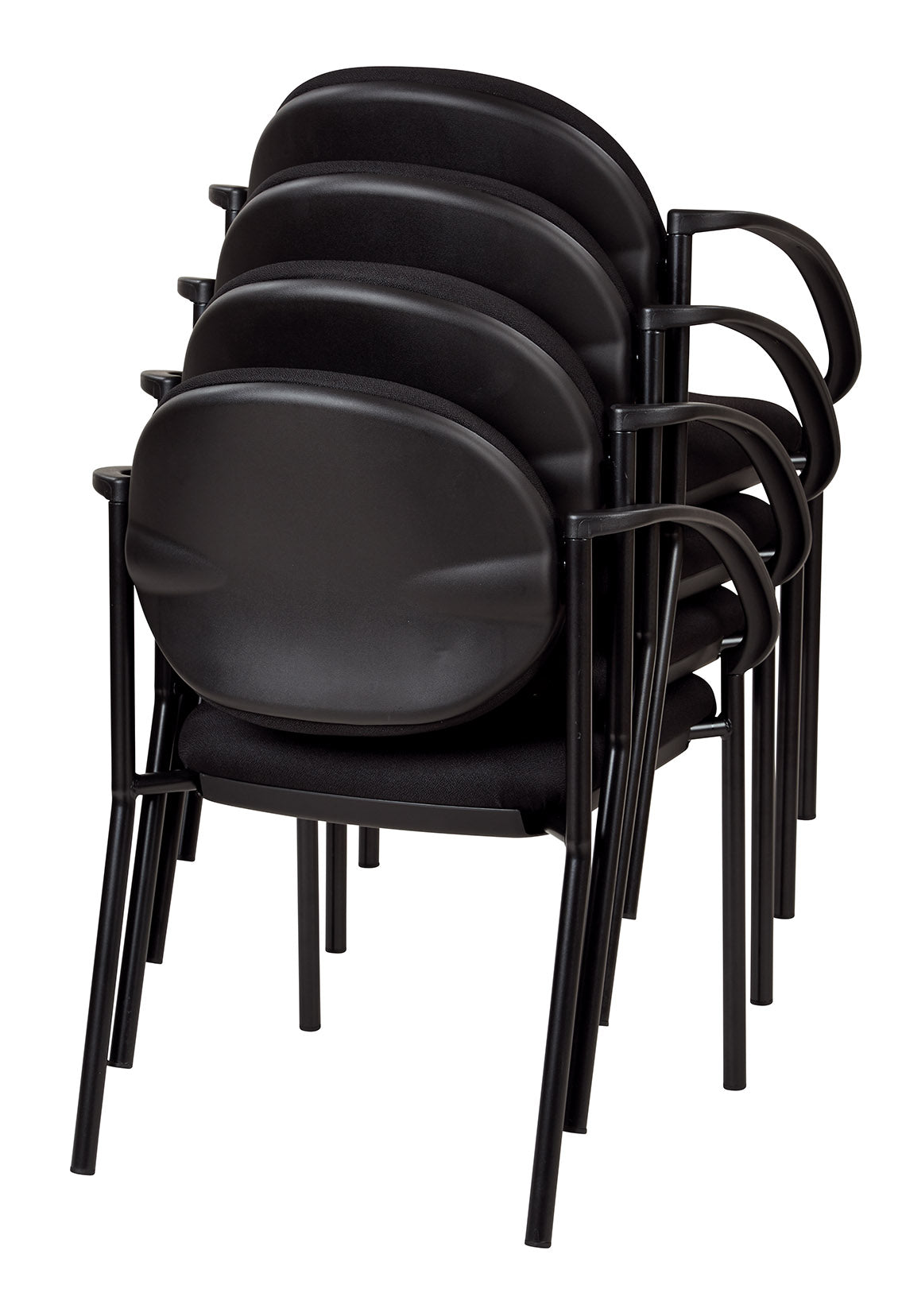WorkSmart Stack Chairs with Arms - STC3410-231 - Functional Office Furniture - STC3410-231