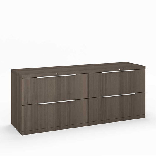 Credenza with Four Lateral File Drawers (72x20x29) - Office Desks - LM582