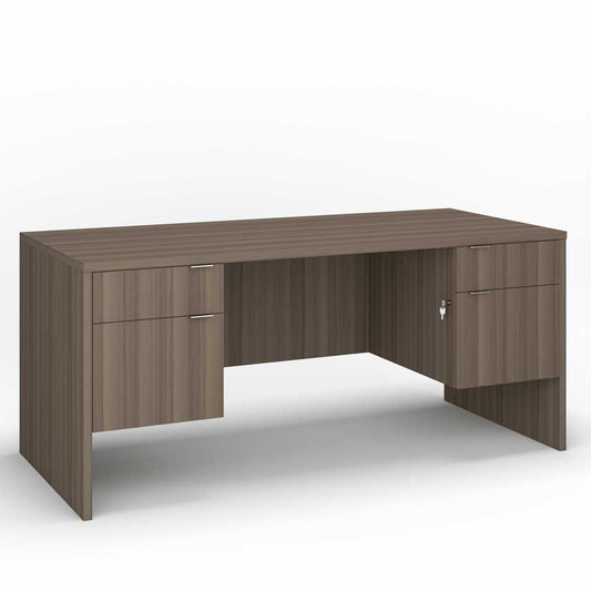 Desk with Box and File 3/4 Pedestals (60x30) - Office Desks -