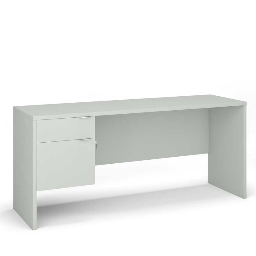 Desk with Left B/F 3/4 Pedestal (72x30) - Office Desks - LM7230-SL