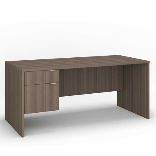 Desk with Left B/F 3/4 Pedestals (60x30) - Office Desks - LM6030-SL