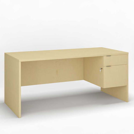 Desk with Right B/F 3/4 Pedestal (66x30) - Office Desks - LM6630