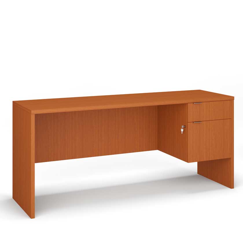 Desk with Right B/F 3/4 Pedestal (72x30) - Office Desks - LM7230-SR