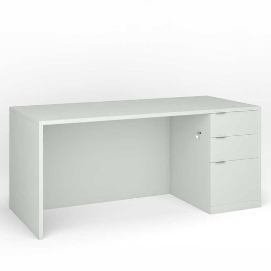 Executive Desk with Right B/B/F Pedestal (60x30) - Office Desks - PLM6030-SR