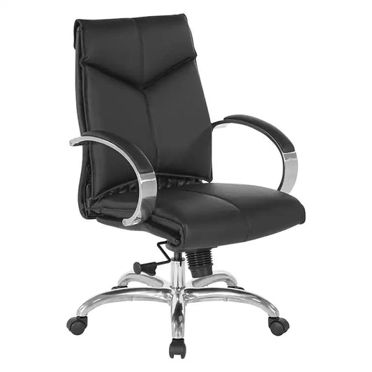 Pro Line II Deluxe Mid Back Black Chair - 8201 - Office Desks - 8201