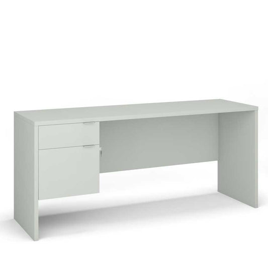 Sales Desk with Left B/F 3/4 Pedestal (48x24) - Office Desks - PLM4824-SL