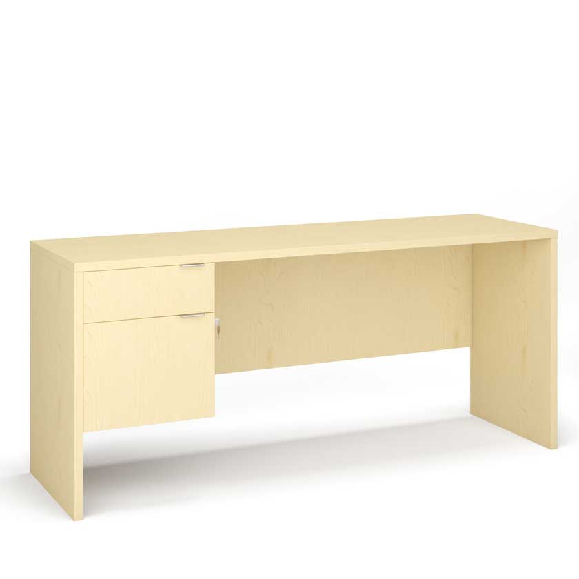 Sales Desk with Left B/F 3/4 Pedestal (48x30) - Office Desks - LM4830-SL