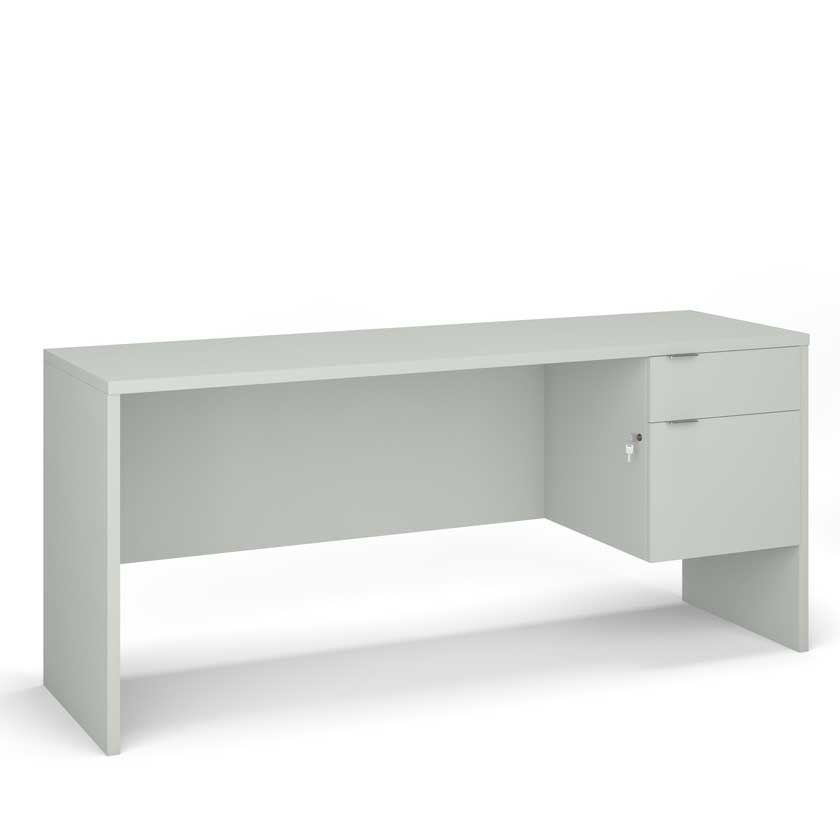Sales Desk with Right B/F 3/4 Pedestal (48x24) - Office Desks - PLM4824-SR