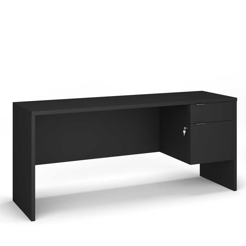 Sales Desk with Right B/F 3/4 Pedestal (48x24) - Office Desks - PLM4824-SR