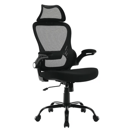 WorkSmart Mesh Back Manager's Chair with Headrest - EM60946HR-3 - Functional Office Furniture - EM60946HR-3