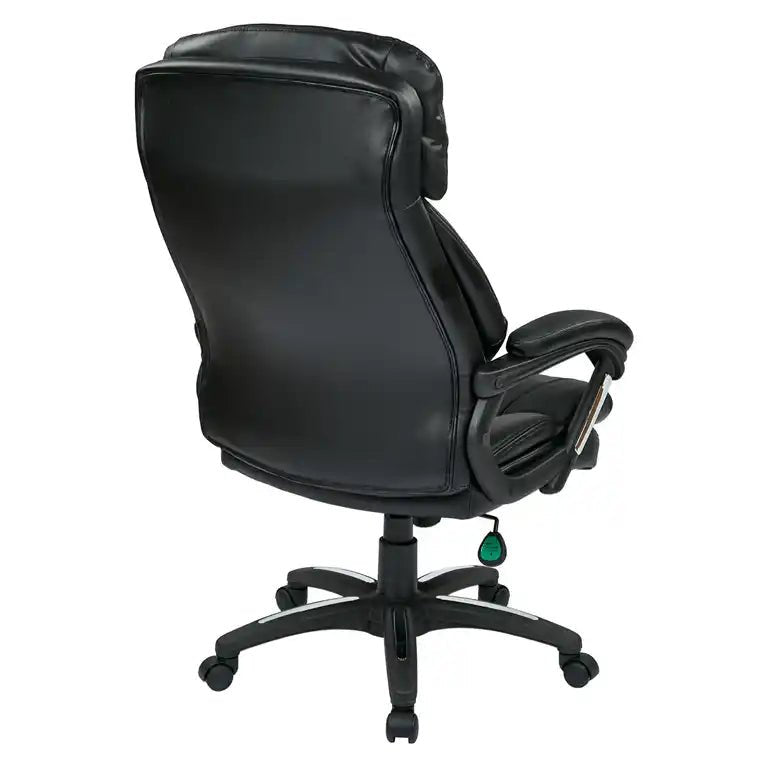 WorkSmart Oversized Faux Leather Executive Chair FL9097-U6 - Office Desks - FL9097-U6
