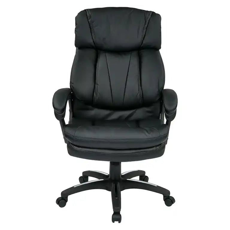 WorkSmart Oversized Faux Leather Executive Chair FL9097-U6 - Office Desks - FL9097-U6