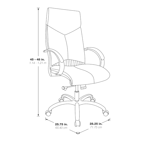 Proline II - Deluxe High Back Executive Chair – 7250-R101 - Functional Office Furniture - 7250-R101