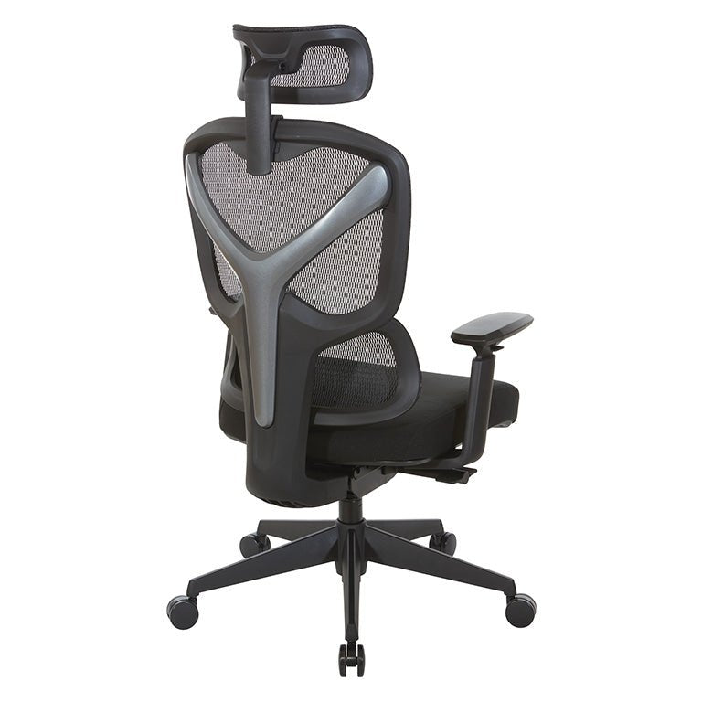 Proline II Mesh Back Manager's Chair with Headrest - 71142HR-3 - Functional Office Furniture - 71142HR-3