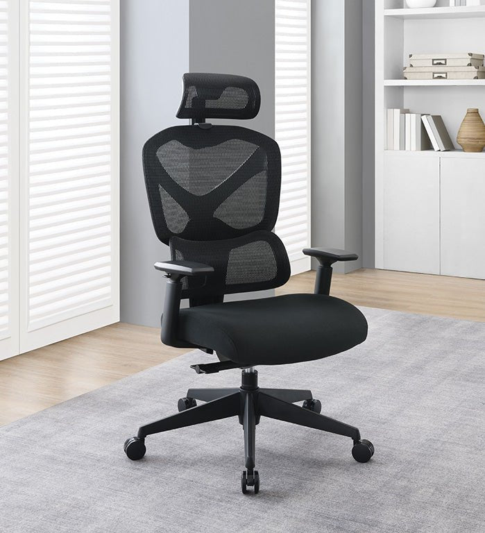 Proline II Mesh Back Manager's Chair with Headrest - 71142HR-3 - Functional Office Furniture - 71142HR-3