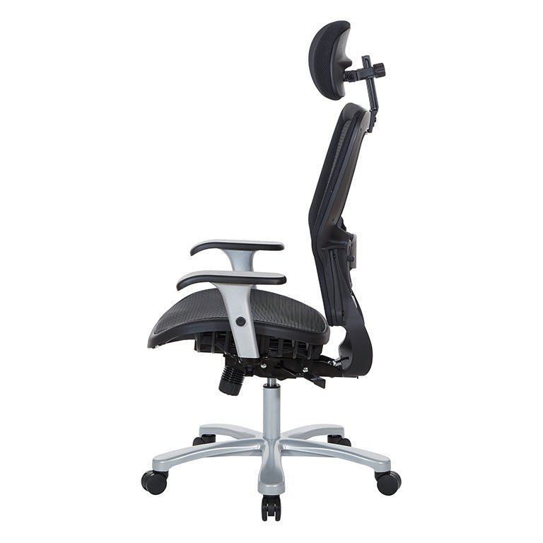 Space Big & Tall Air Grid® Manager's Chair with Headrest - 63-11A653RHM - Functional Office Furniture - 63-11A653RHM