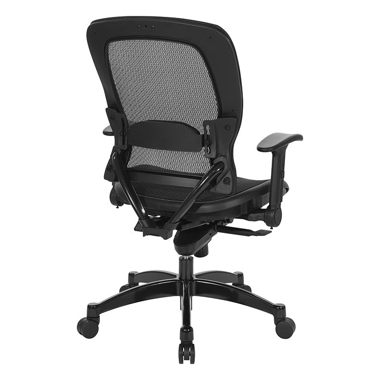 Space Manager's Black Breathable Mesh Chair with Flip Arms - 2787R - Functional Office Furniture - 2787R