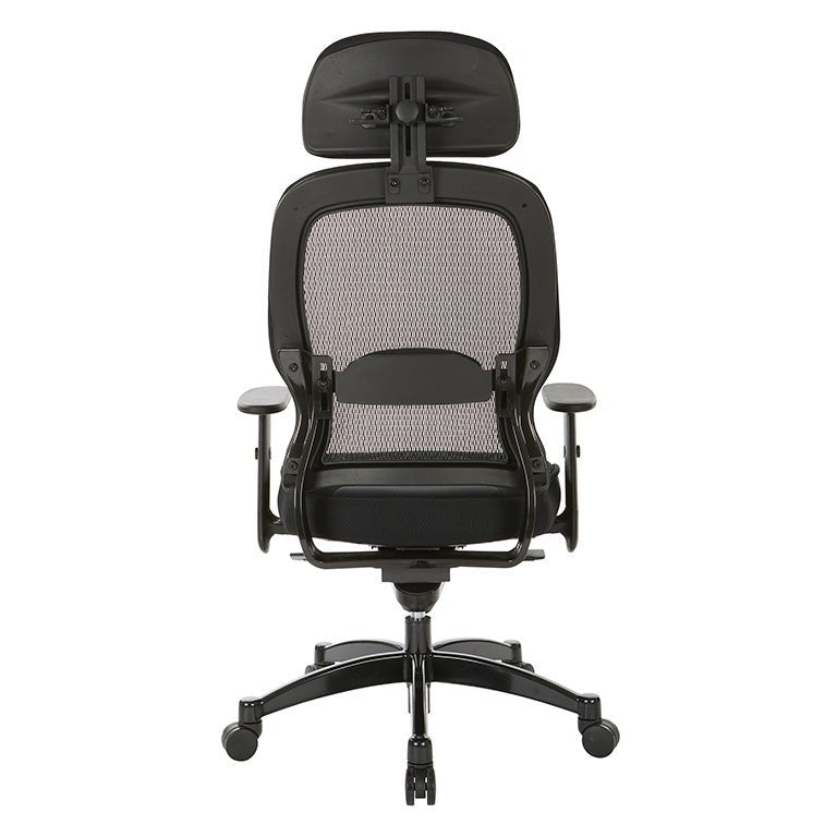 Space Professional Deluxe Black Breathable Mesh Back Chair - 25004 - Functional Office Furniture - 25004