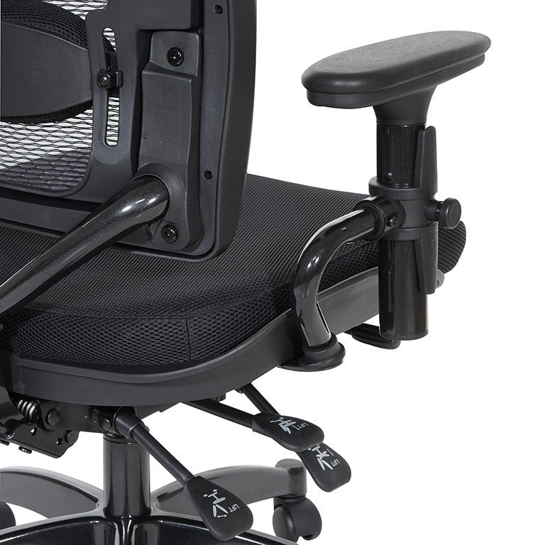 Space Professional Dual Function Ergonomic AirGrid Chair - 6806 - Functional Office Furniture - 6806