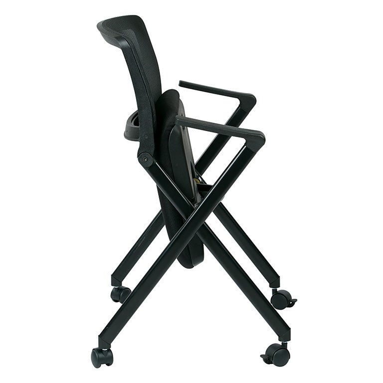 WorkSmart Folding Chair with breathable Mesh Back - FC8483-231 - Functional Office Furniture - FC8483-231