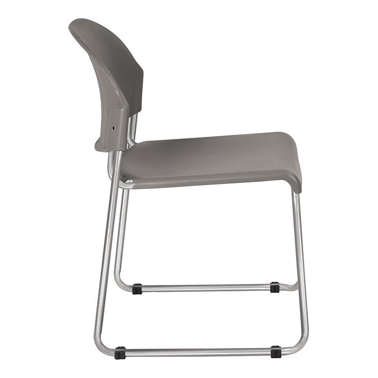 WorkSmart Stack Chair with Plastic Seat and Back - STC3030-2 - Functional Office Furniture - STC3030-2