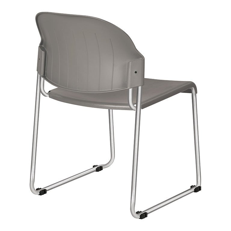 WorkSmart Stack Chair with Plastic Seat and Back - STC3030-2 - Functional Office Furniture - STC3030-2