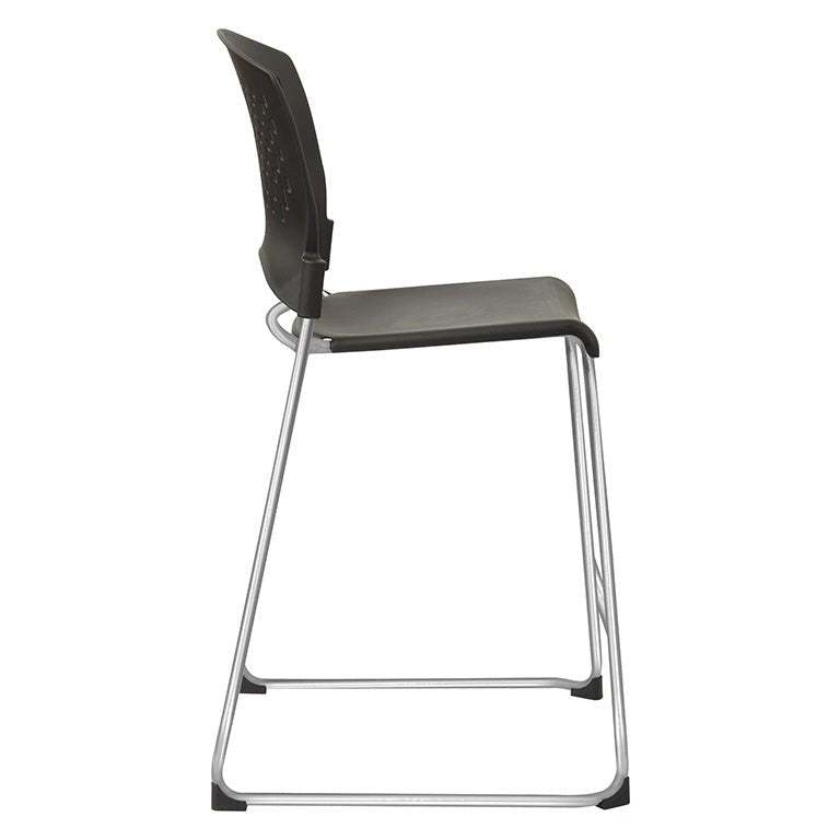 WorkSmart Tall Stacking Chair with Plastic Seat and Back - DC8658C2-3 - Functional Office Furniture - DC8658C2-3