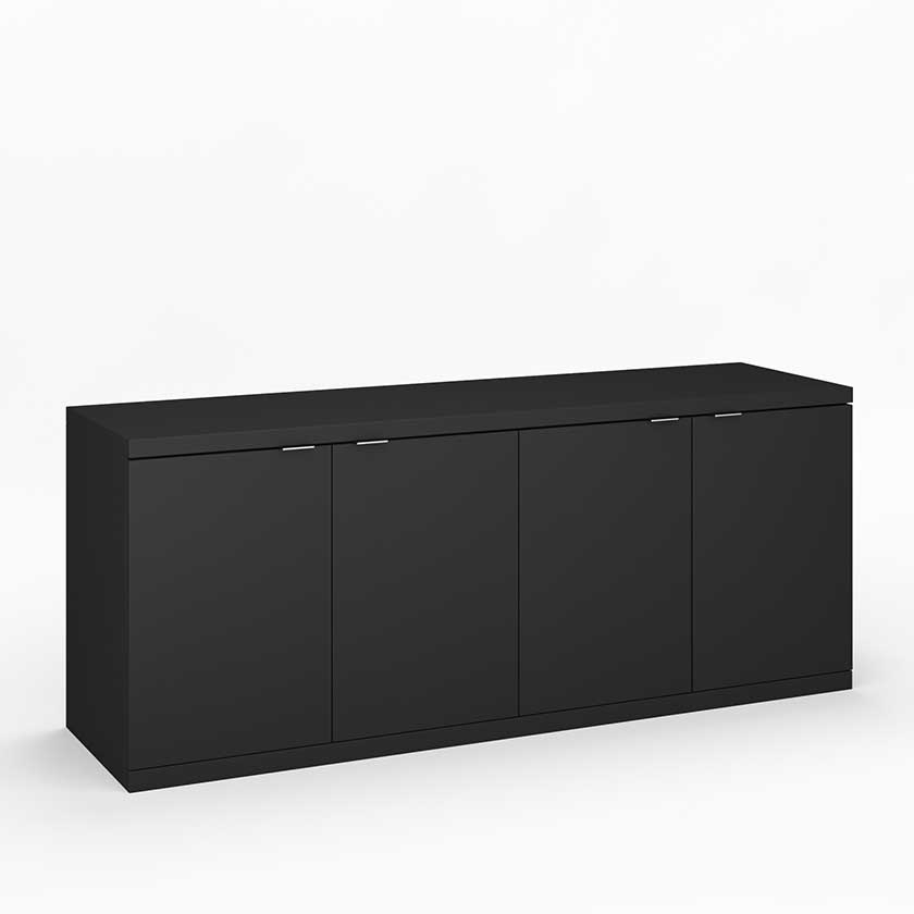 Credenza with four hinged doors (72x20x29) - Office Desks - PLM512D