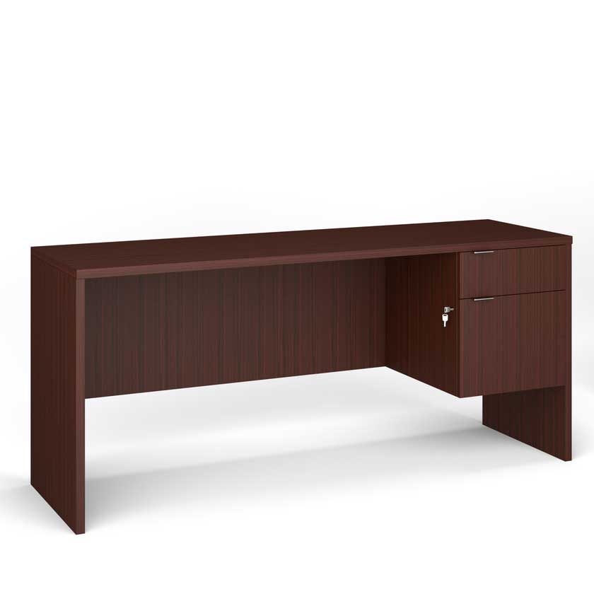 Credenza with Left or Right B/F 3/4 Pedestal (72x20) - Office Desks - LM7220