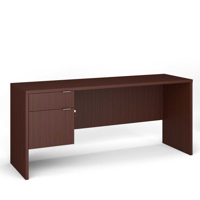 Credenza with Left or Right B/F 3/4 Pedestal (72x24) - Office Desks - LM7224