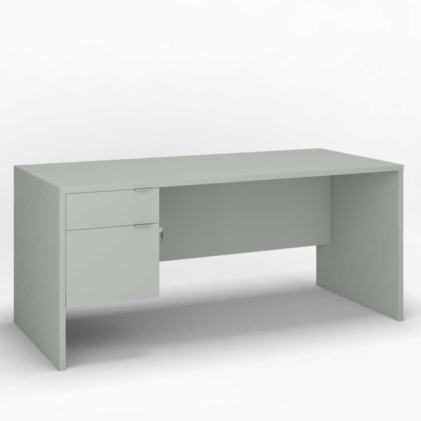 Desk with Left B/F 3/4 Pedestal (66x30) - Office Desks - LM6630