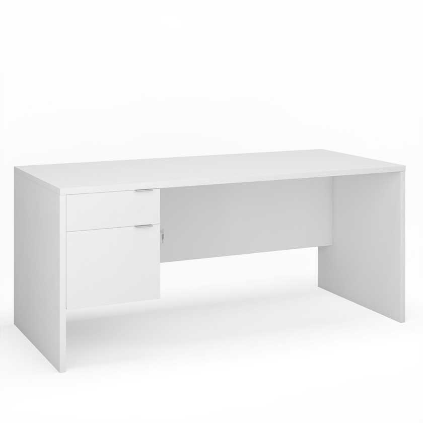 Desk with Left B/F 3/4 Pedestal (66x30) - Office Desks - LM6630