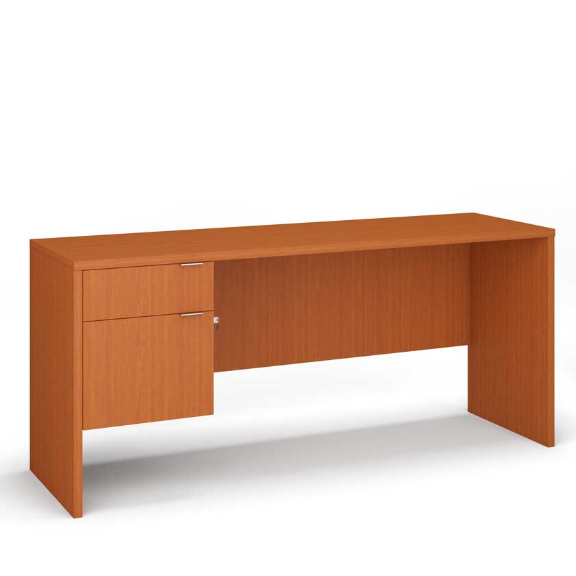 Desk with Left B/F 3/4 Pedestal (72x30) - Office Desks - LM7230-SL