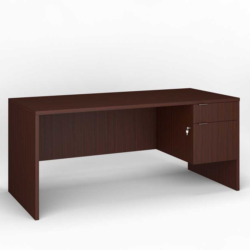 Desk with Right B/F 3/4 Pedestal (66x30) - Office Desks - LM6630