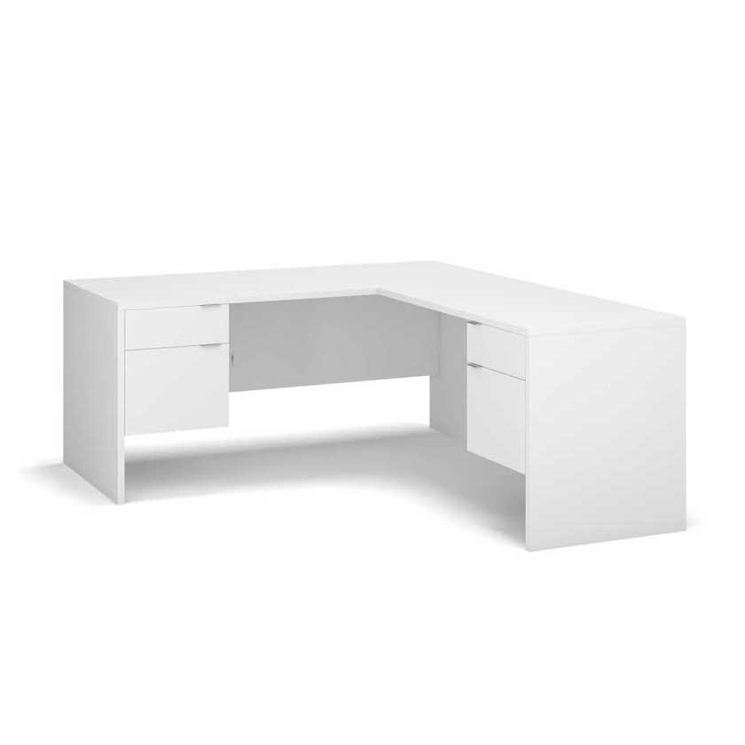 L-Shaped Desk with 3/4 F/B and F/B (72x72x29) - Office Desks - 7272LSBF