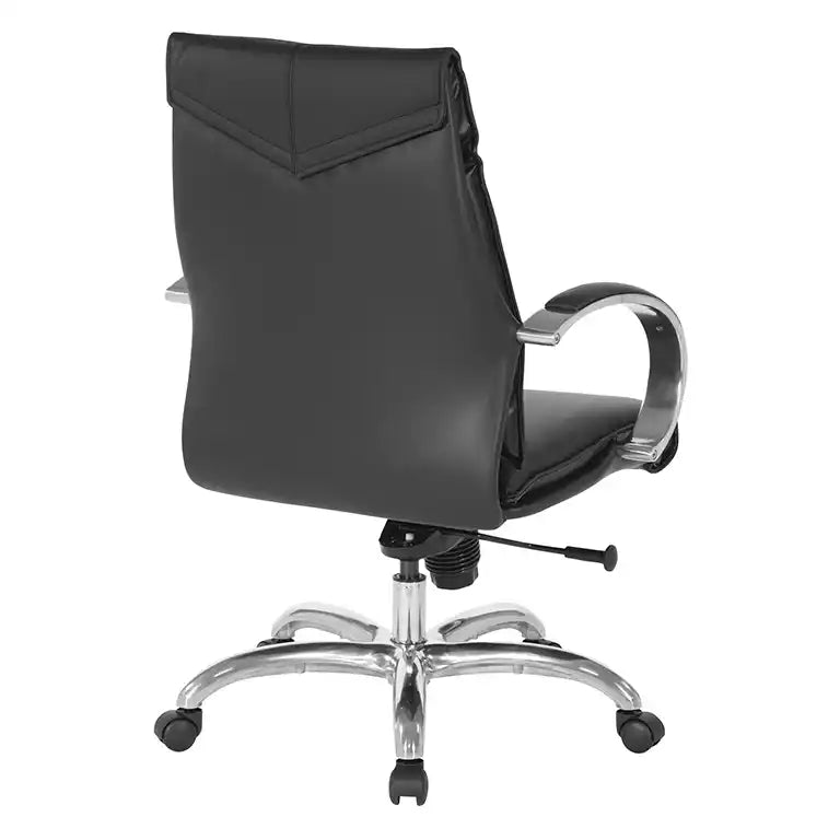 Pro Line II Deluxe Mid Back Black Chair - 8201 - Office Desks - 8201